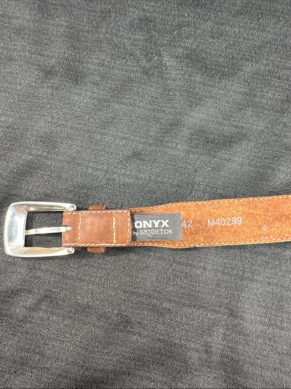 Lot 2 Brighton Men’s Leather Belts Sz 42 - Picture 2 of 12